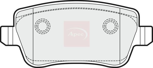 Apec PAD1506 Brake Pad Set, disc brake - 1