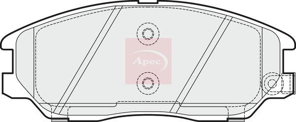 Apec PAD1507 Brake Pad Set, disc brake - 1