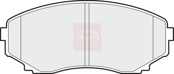 Apec PAD1509 Brake Pad Set, disc brake - 1