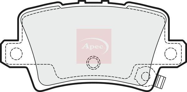 Apec PAD1511 Brake Pad Set, disc brake - 1