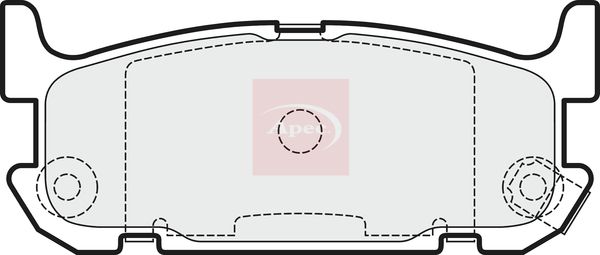 Apec PAD1513 Brake Pad Set, disc brake - 1