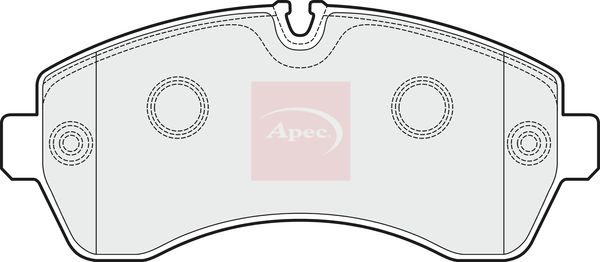 Apec PAD1514 Brake Pad Set, disc brake - 1
