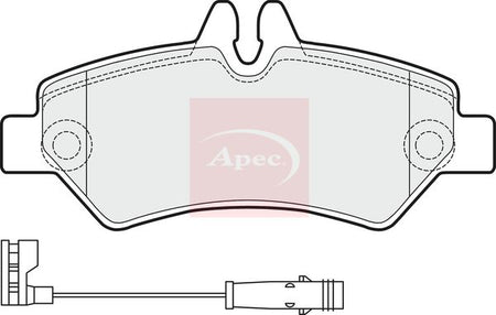 Apec PAD1516 Brake Pad Set, disc brake - 1