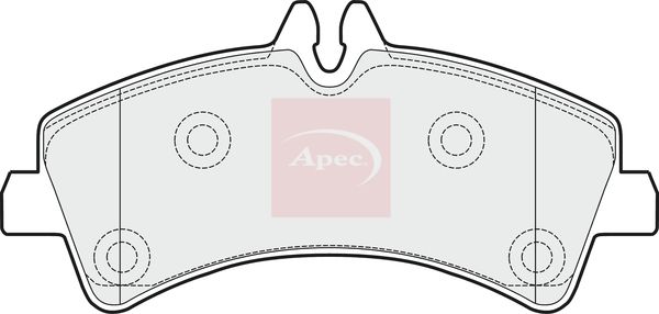 Apec PAD1517 Brake Pad Set, disc brake - 1