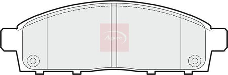 Apec PAD1519 Brake Pad Set, disc brake - 1