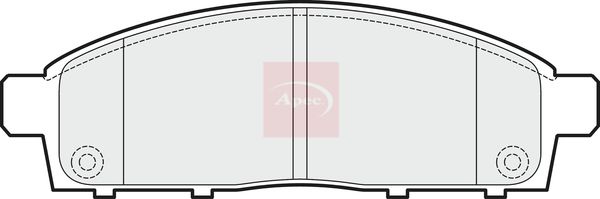 Apec PAD1519 Brake Pad Set, disc brake - 1