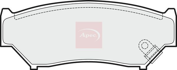 Apec PAD1520 Brake Pad Set, disc brake - 1