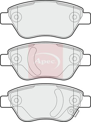 Apec PAD1521 Brake Pad Set, disc brake - 1
