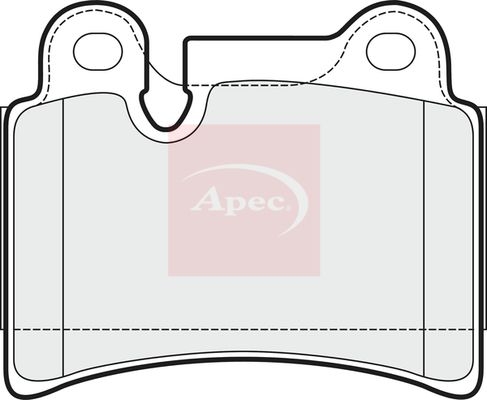 Apec PAD1523 Brake Pad Set, disc brake - 1