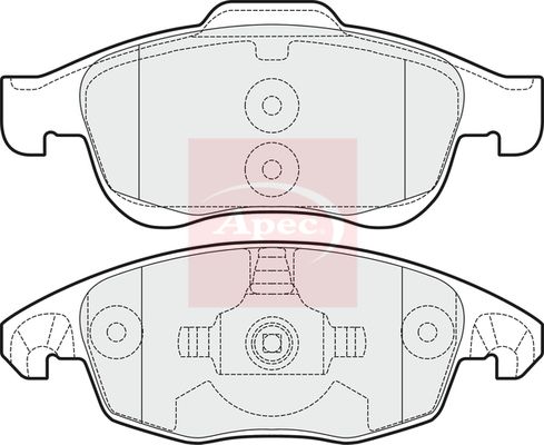Apec PAD1525 Brake Pad Set, disc brake - 1