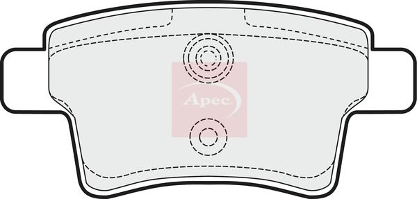 Apec PAD1526 Brake Pad Set, disc brake - 1