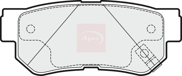 Apec PAD1528 Brake Pad Set, disc brake - 1