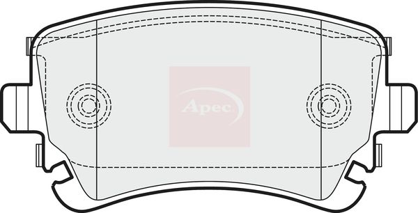 Apec PAD1529 Brake Pad Set, disc brake - 1