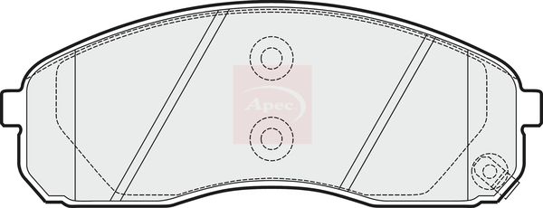 Apec PAD1530 Brake Pad Set, disc brake - 1