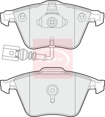 Apec PAD1531 Brake Pad Set, disc brake - 1