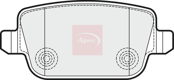 Apec PAD1532 Brake Pad Set, disc brake - 1