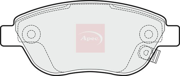 Apec PAD1533 Brake Pad Set, disc brake - 1