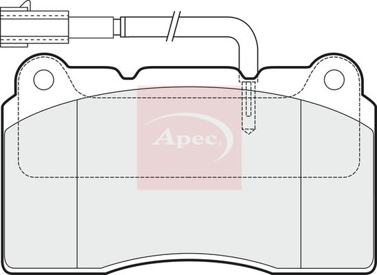Apec PAD1536 Brake Pad Set, disc brake - 1