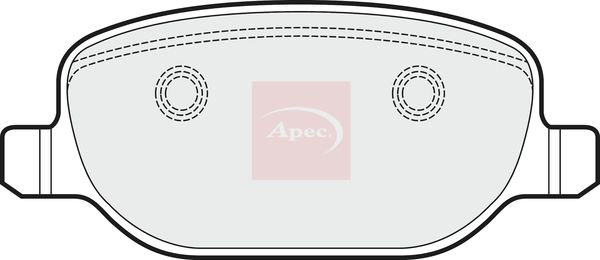 Apec PAD1537 Brake Pad Set, disc brake - 1