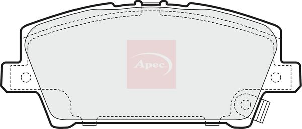 Apec PAD1538 Brake Pad Set, disc brake - 1
