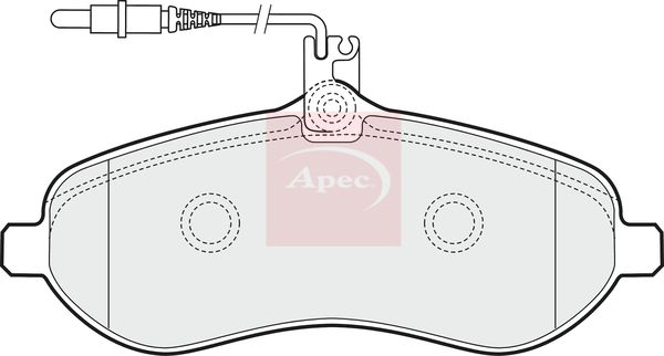 Apec PAD1539 Brake Pad Set, disc brake - 1