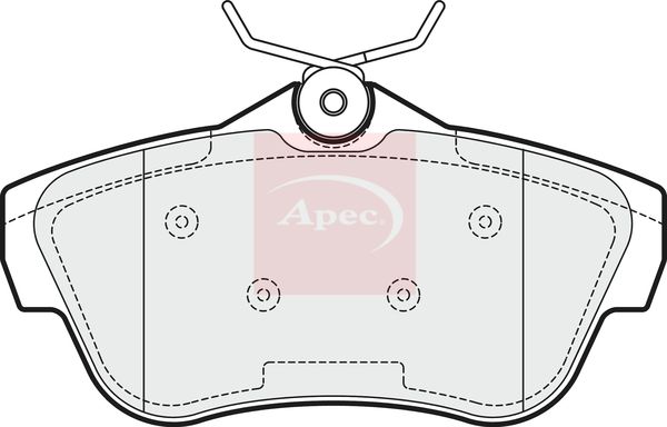 Apec PAD1540 Brake Pad Set, disc brake - 1