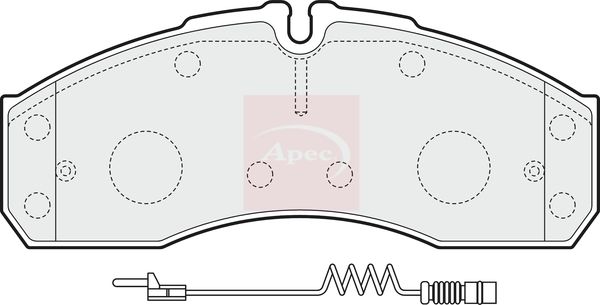Apec PAD1541 Brake Pad Set, disc brake - 1