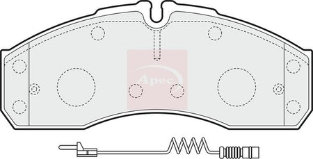 Apec PAD1541 Brake Pad Set, disc brake - 1