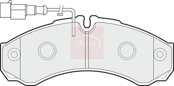 Apec PAD1542 Brake Pad Set, disc brake - 1