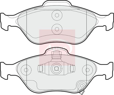 Apec PAD1543 Brake Pad Set, disc brake - 1