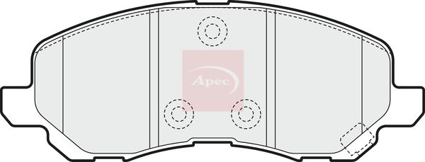 Apec PAD1545 Brake Pad Set, disc brake - 1