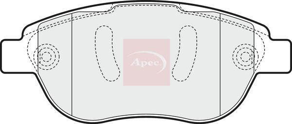 Apec PAD1547 Brake Pad Set, disc brake - 1