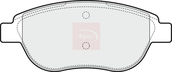 Apec PAD1548 Brake Pad Set, disc brake - 1
