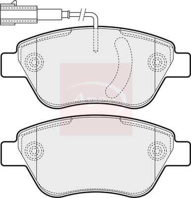 Apec PAD1549 Brake Pad Set, disc brake - 1