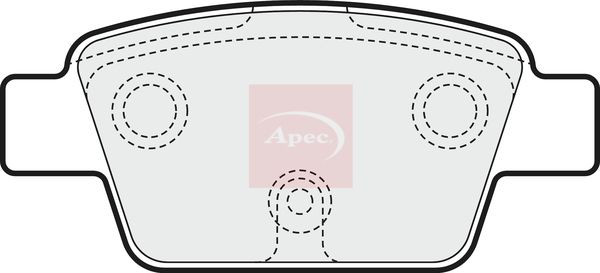 Apec PAD1551 Brake Pad Set, disc brake - 1