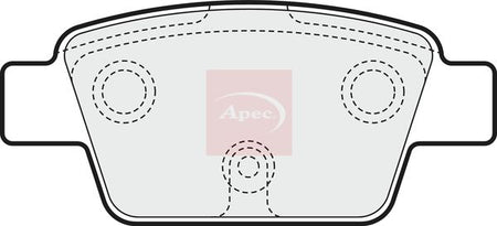 Apec PAD1551 Brake Pad Set, disc brake - 1