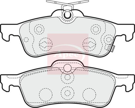 Apec PAD1552 Brake Pad Set, disc brake - 1