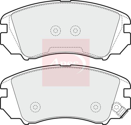 Apec PAD1553 Brake Pad Set, disc brake - 1