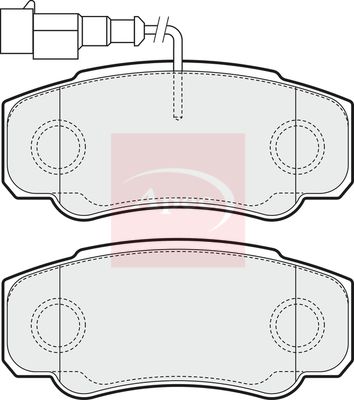 Apec PAD1554 Brake Pad Set, disc brake - 1