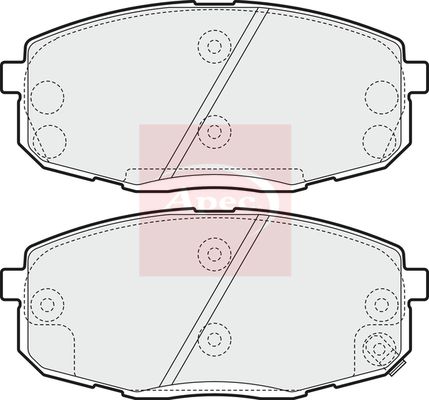 Apec PAD1555 Brake Pad Set, disc brake - 1