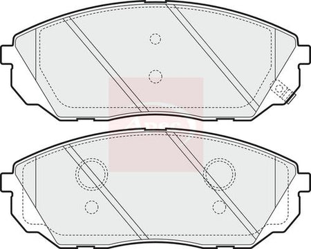 Apec PAD1556 Brake Pad Set, disc brake - 1