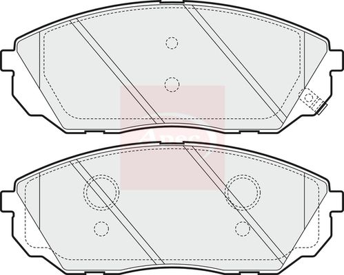 Apec PAD1556 Brake Pad Set, disc brake - 1
