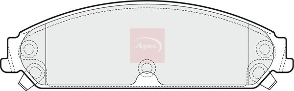 Apec PAD1557 Brake Pad Set, disc brake - 1