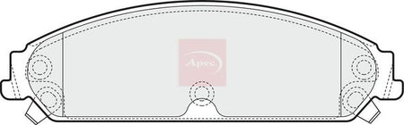 Apec PAD1557 Brake Pad Set, disc brake - 1
