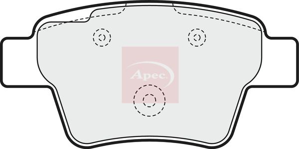 Apec PAD1558 Brake Pad Set, disc brake - 1