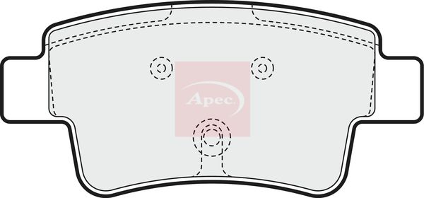 Apec PAD1559 Brake Pad Set, disc brake - 1