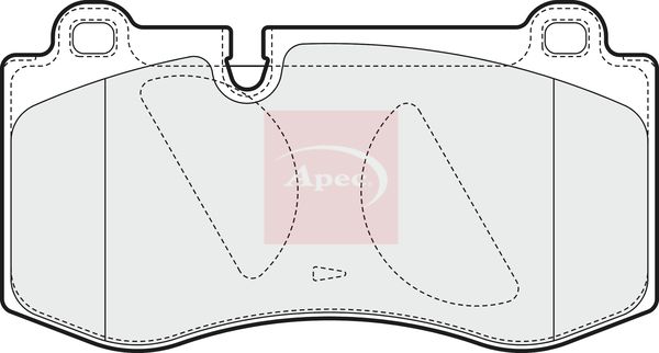 Apec PAD1561 Brake Pad Set, disc brake - 1