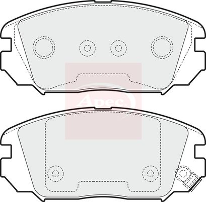 Apec PAD1562 Brake Pad Set, disc brake - 1