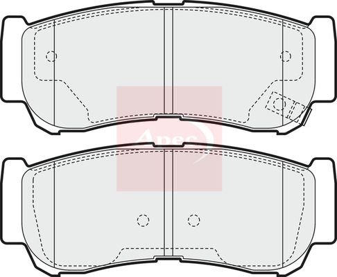Apec PAD1568 Brake Pad Set, disc brake - 1