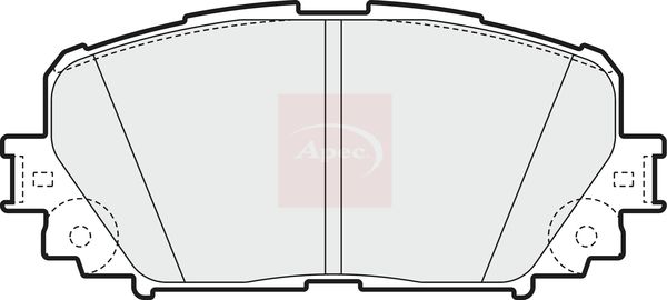 Apec PAD1572 Brake Pad Set, disc brake - 1
